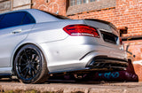 Maxton Design Central Rear Splitter (With Vertical Bars) Mercedes-Benz E63 AMG Sedan W212 Facelift