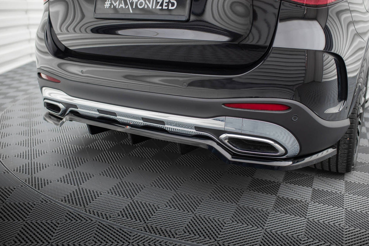 Maxton Design Central Rear Splitter (With Vertical Bars) Mercedes-Benz GLC AMG-Line X254