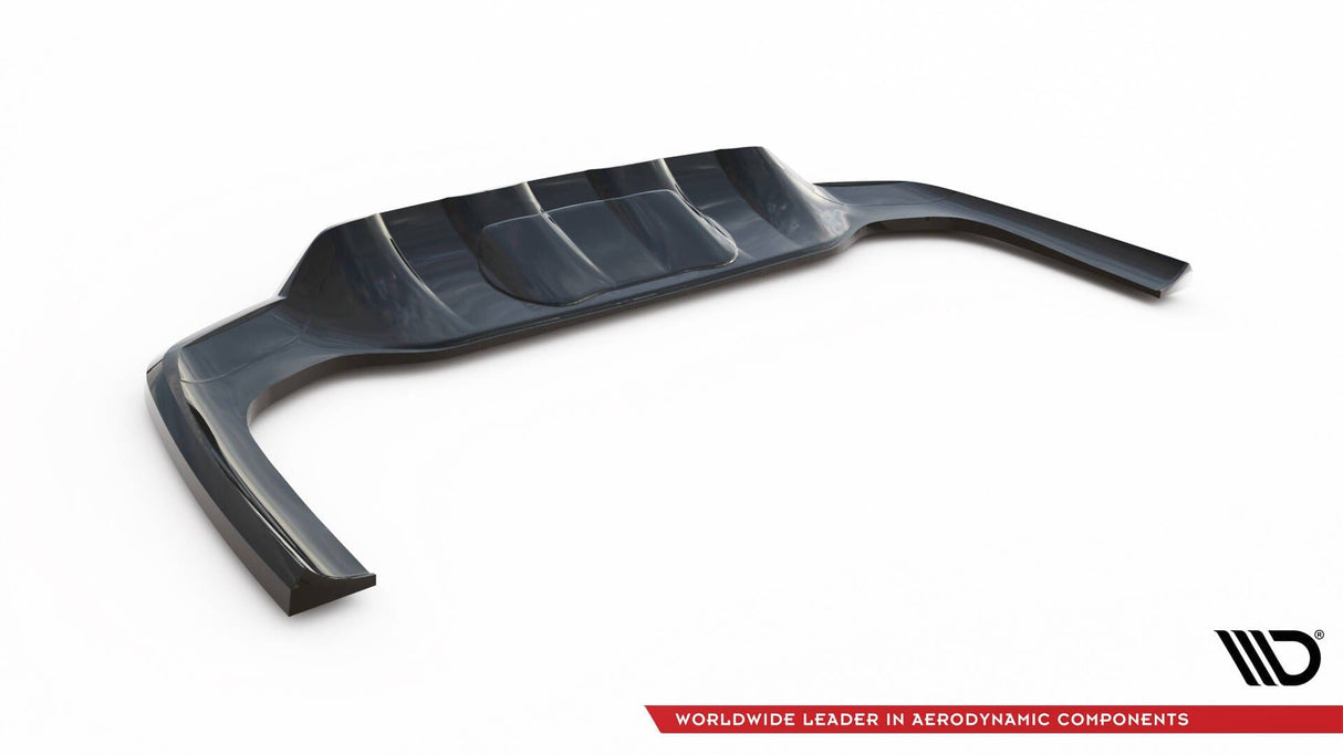 Maxton Design Central Rear Splitter (With Vertical Bars) Mercedes-Benz GLC AMG-Line X254