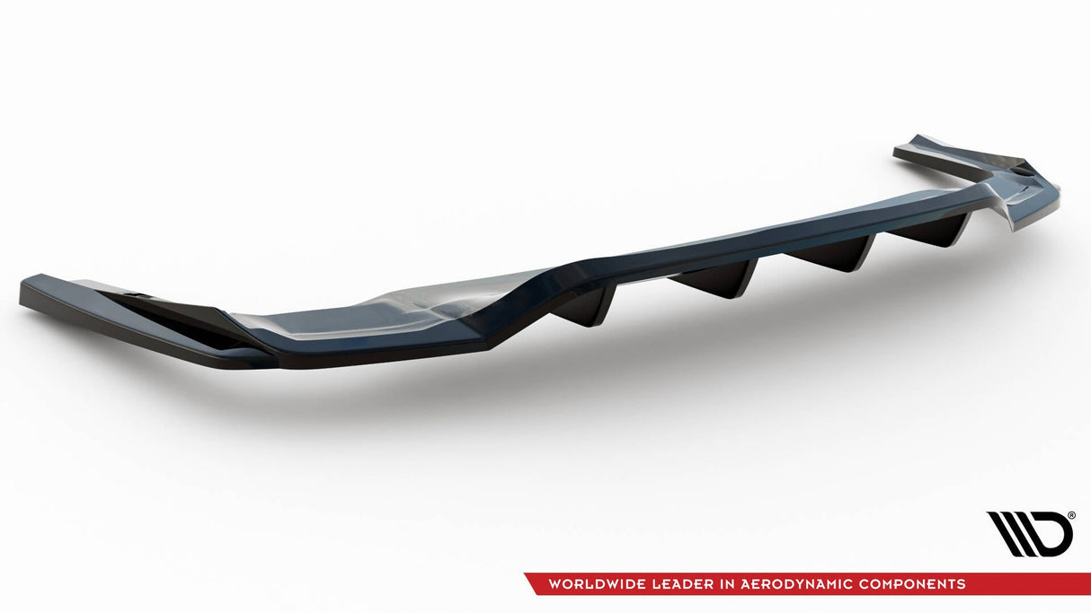 Maxton Design Central Rear Splitter (With Vertical Bars) Mercedes-Benz GLE Coupe AMG-Line C292