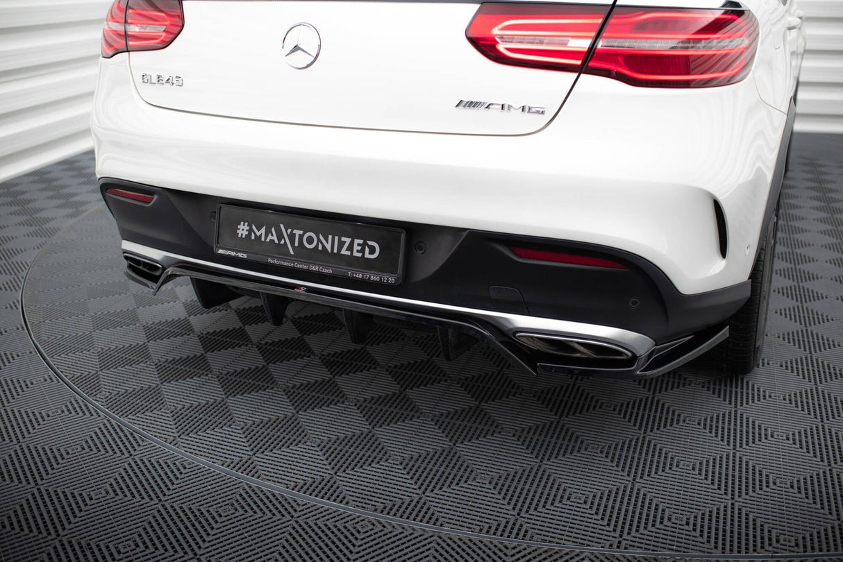 Maxton Design Central Rear Splitter (With Vertical Bars) Mercedes-Benz GLE Coupe AMG-Line C292