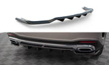 Maxton Design Central Rear Splitter (With Vertical Bars) Mercedes-Benz GLE SUV AMG-Line W167