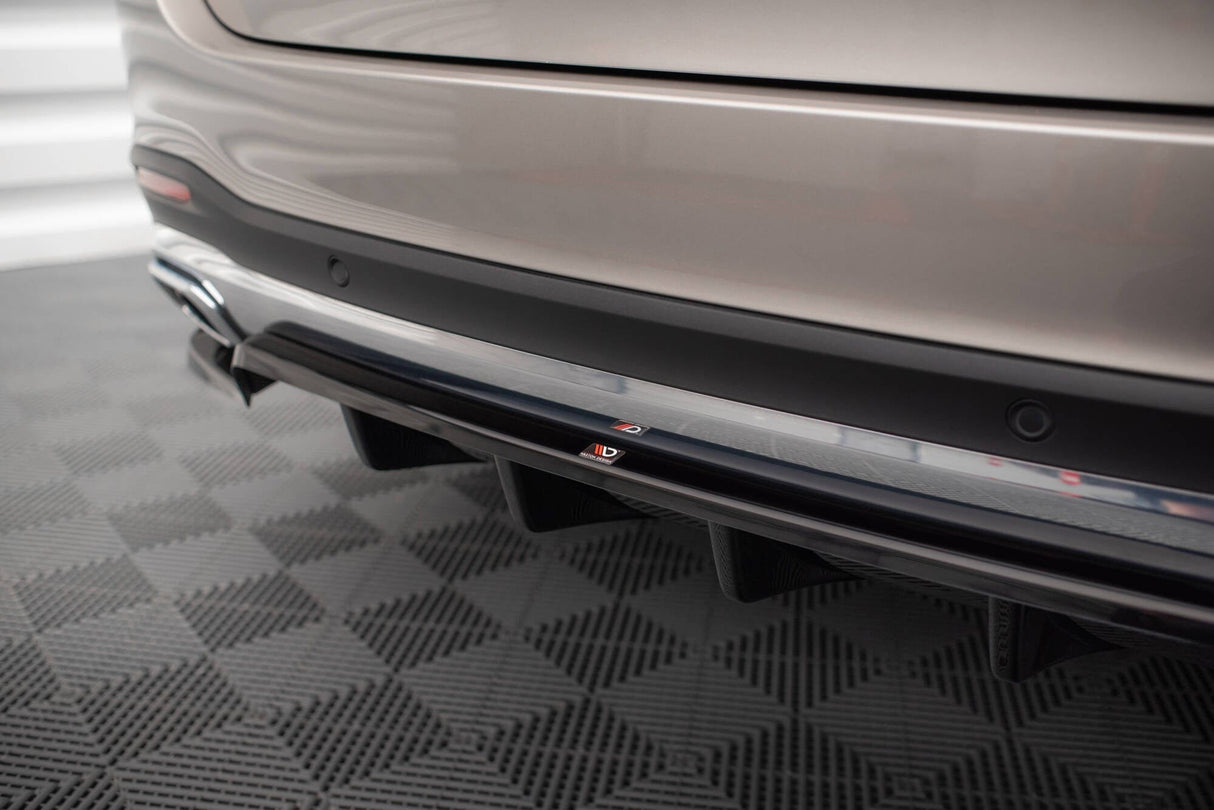 Maxton Design Central Rear Splitter (With Vertical Bars) Mercedes-Benz GLE SUV AMG-Line W167