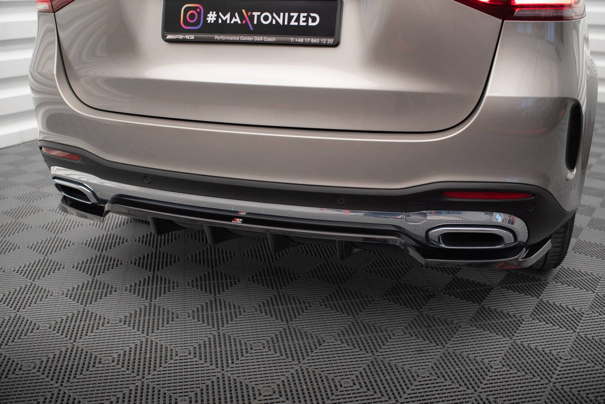 Maxton Design Central Rear Splitter (With Vertical Bars) Mercedes-Benz GLE SUV AMG-Line W167