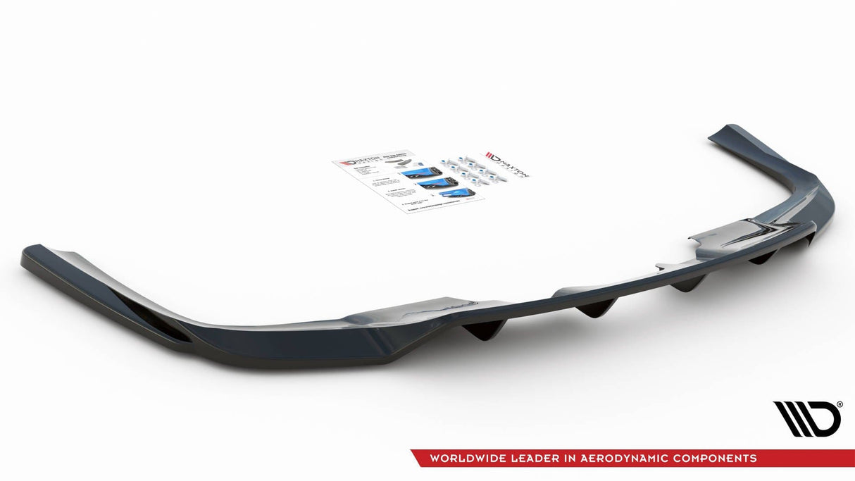 Maxton Design Central Rear Splitter (With Vertical Bars) - Mercedes / GLS AMG-Line X167