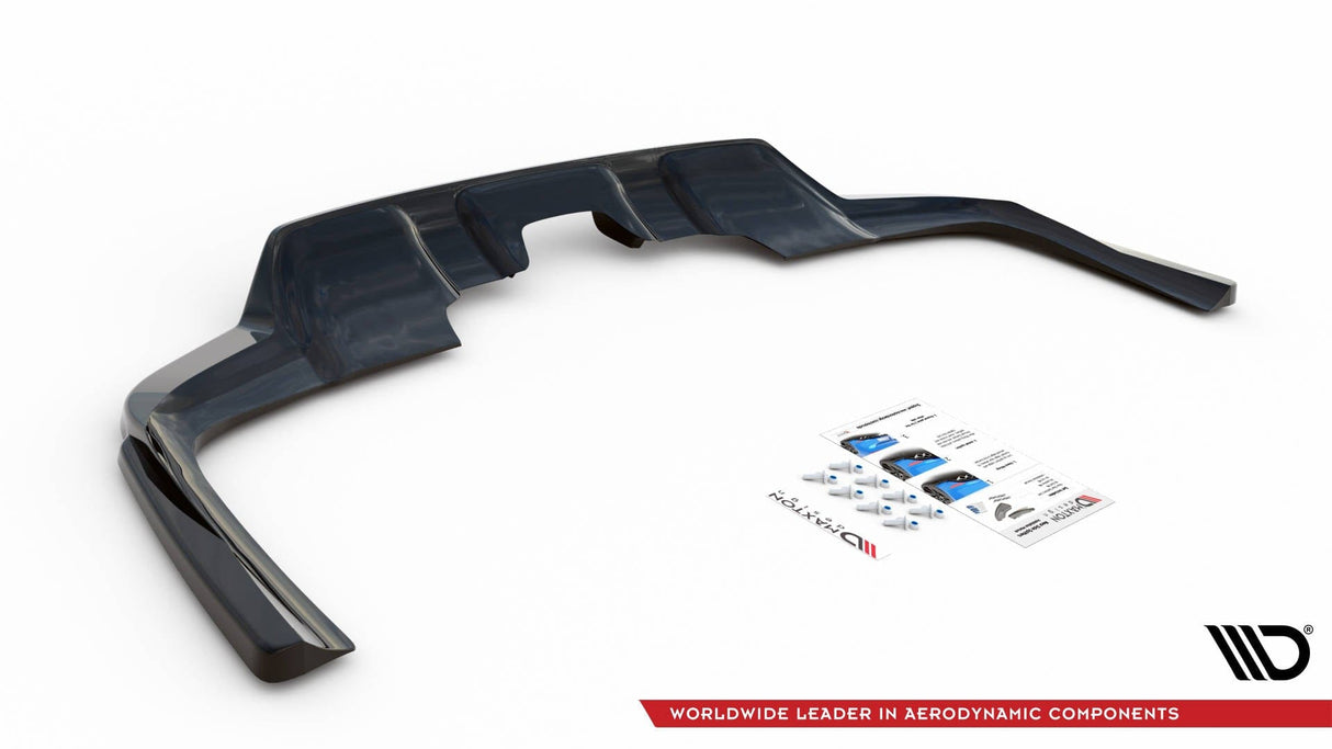 Maxton Design Central Rear Splitter (With Vertical Bars) - Mercedes / GLS AMG-Line X167