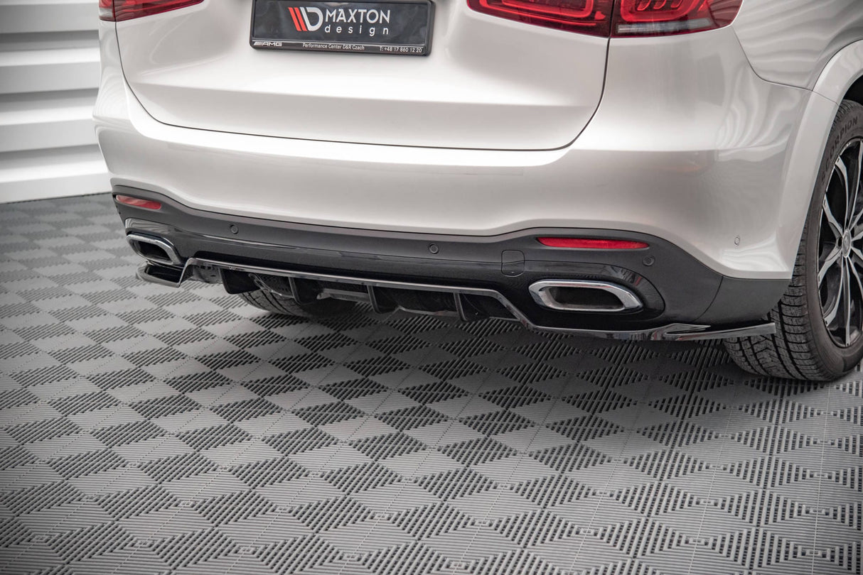 Maxton Design Central Rear Splitter (With Vertical Bars) - Mercedes / GLS AMG-Line X167