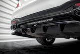 Maxton Design Central Rear Splitter (With Vertical Bars) Mercedes-Benz S AMG-Line W222 Facelift