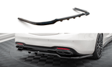 Maxton Design Central Rear Splitter (With Vertical Bars) Mercedes-Benz S AMG-Line W222 Facelift