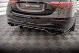 Maxton Design Central Rear Splitter (With Vertical Bars) Mercedes-Benz S AMG-Line W223