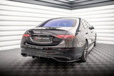 Maxton Design Central Rear Splitter (With Vertical Bars) Mercedes-Benz S AMG-Line W223