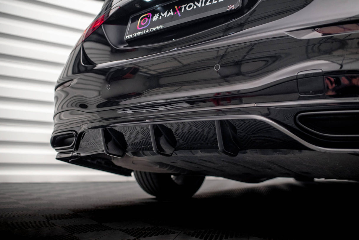 Maxton Design Central Rear Splitter (With Vertical Bars) Mercedes-Benz S AMG-Line W223