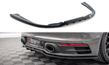 Maxton Design Central Rear Splitter (With Vertical Bars) Porsche 911 Carrera 4S 992