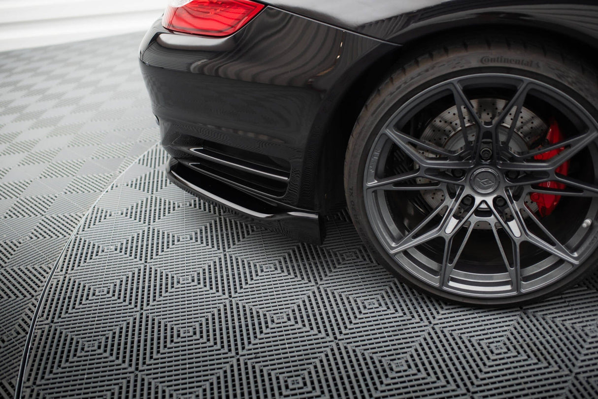 Maxton Design Central Rear Splitter (With Vertical Bars) Porsche 911 Turbo 997