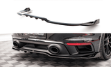 Maxton Design Central Rear Splitter (With Vertical Bars) Porsche 911 Turbo S 992