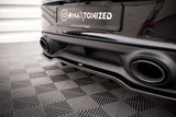 Maxton Design Central Rear Splitter (With Vertical Bars) Porsche 911 Turbo S 992