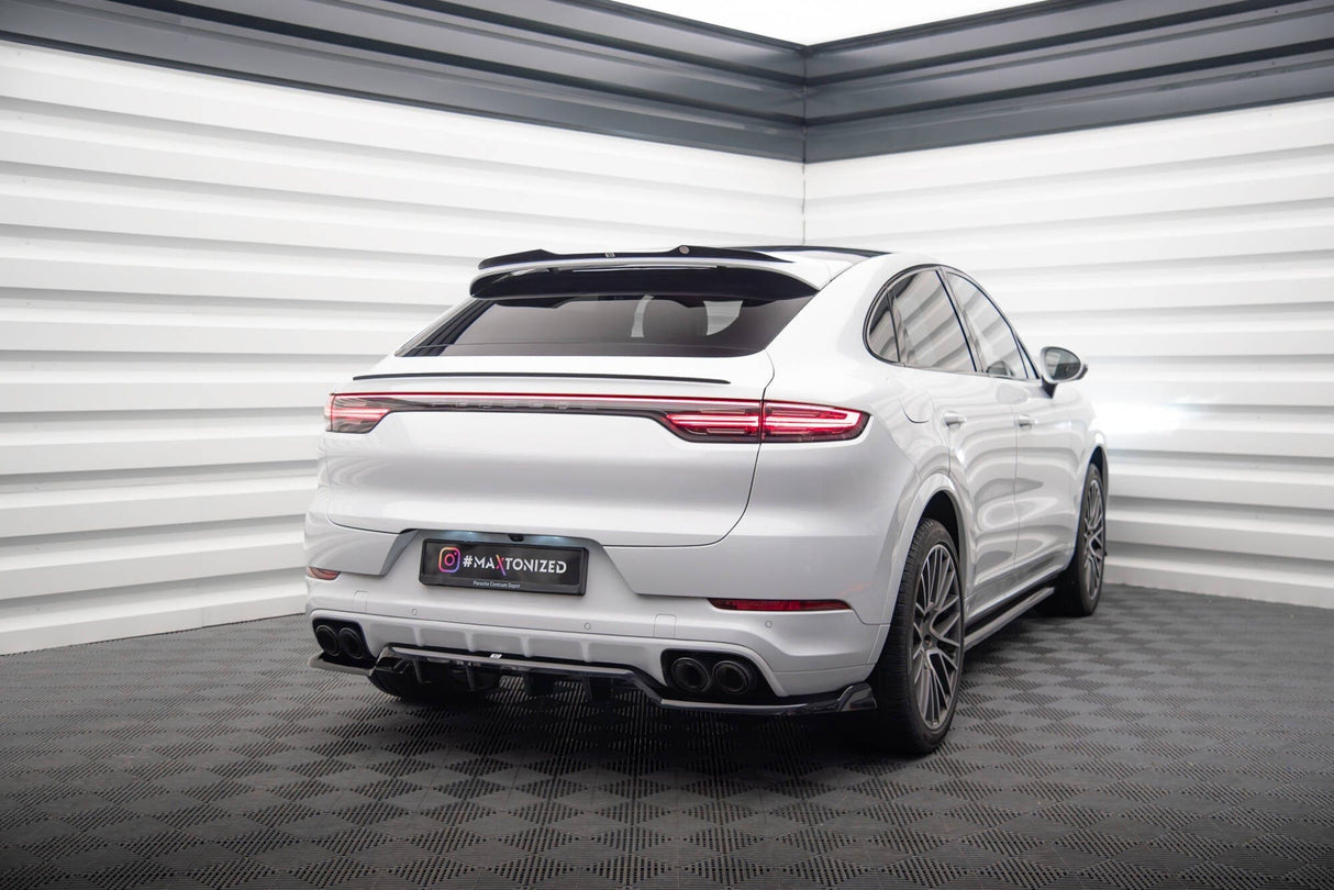Maxton Design Central Rear Splitter (With Vertical Bars) Porsche Cayenne Coupe Mk3