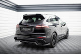 Maxton Design Central Rear Splitter (With Vertical Bars) Porsche Cayenne Mk2 Facelift