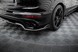 Maxton Design Central Rear Splitter (With Vertical Bars) Porsche Cayenne Mk2 Facelift