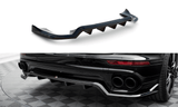 Maxton Design Central Rear Splitter (With Vertical Bars) Porsche Cayenne Mk2 Facelift