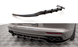 Maxton Design Central Rear Splitter (With Vertical Bars) Porsche Panamera 971 Turbo S E-Hybrid / E-Hybrid