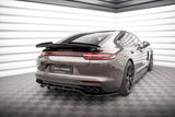 Maxton Design Central Rear Splitter (With Vertical Bars) Porsche Panamera 971 Turbo S E-Hybrid / E-Hybrid
