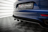 Maxton Design Central Rear Splitter (With Vertical Bars) Porsche Panamera E-Hybrid 971 Facelift
