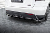 Maxton Design Central Rear Splitter (With Vertical Bars) Tesla Model X MK1 Facelift