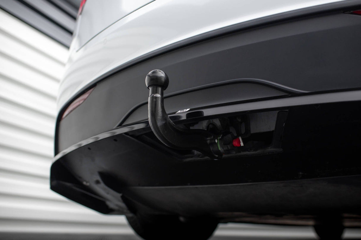 Maxton Design Central Rear Splitter (With Vertical Bars) Tesla Model X MK1 Facelift
