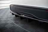 Maxton Design Central Rear Splitter (With Vertical Bars) Tesla Model X MK1 Facelift