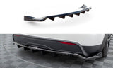 Maxton Design Central Rear Splitter (With Vertical Bars) Tesla Model X MK1 Facelift