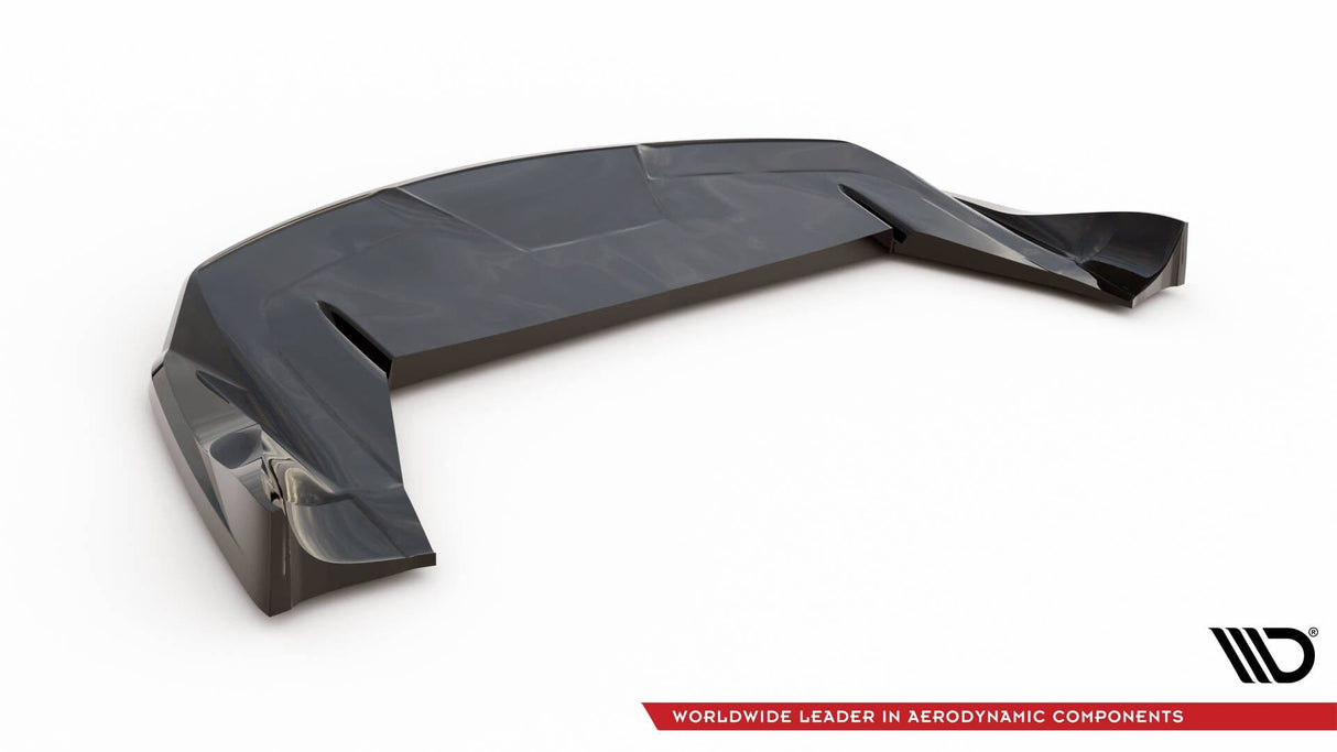 Maxton Design Central Rear Splitter (With Vertical Bars) Tesla Model X MK1 Facelift