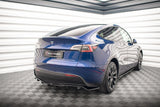 Maxton Design Central Rear Splitter (With Vertical Bars) - Tesla / Model Y