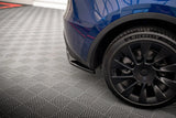 Maxton Design Central Rear Splitter (With Vertical Bars) - Tesla / Model Y