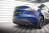 Maxton Design Central Rear Splitter (With Vertical Bars) - Tesla / Model Y