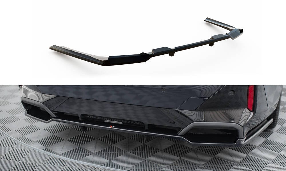 Maxton Design Central Rear Splitter (With Vertical Bars) V.1 BMW 5 M-Pack G60