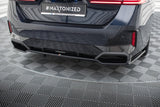 Maxton Design Central Rear Splitter (With Vertical Bars) V.1 BMW 5 M-Pack G60