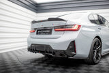 Maxton Design Central Rear Splitter (With Vertical Bars) V.1 BMW M340I G20 / G21 Facelift