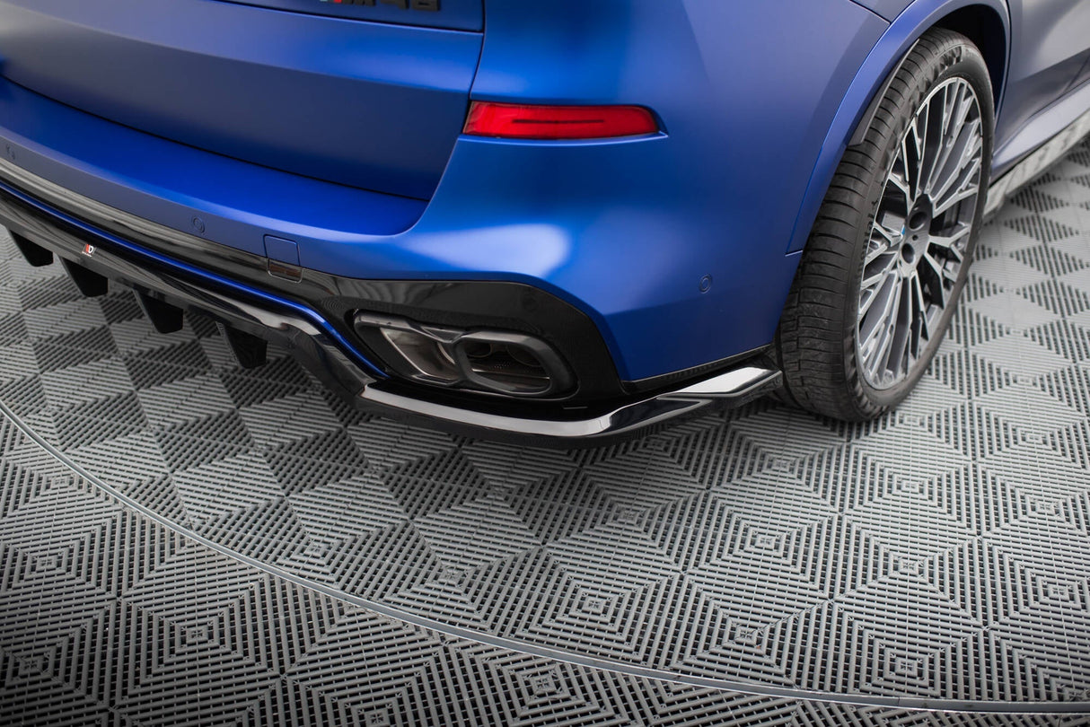 Maxton Design Central Rear Splitter (With Vertical Bars) V.1 - BMW X5 M-PACK G05 (Facelift)