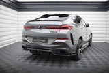 Maxton Design Central Rear Splitter (With Vertical Bars) V.1 BMW X6 M-Pack G06 Facelift