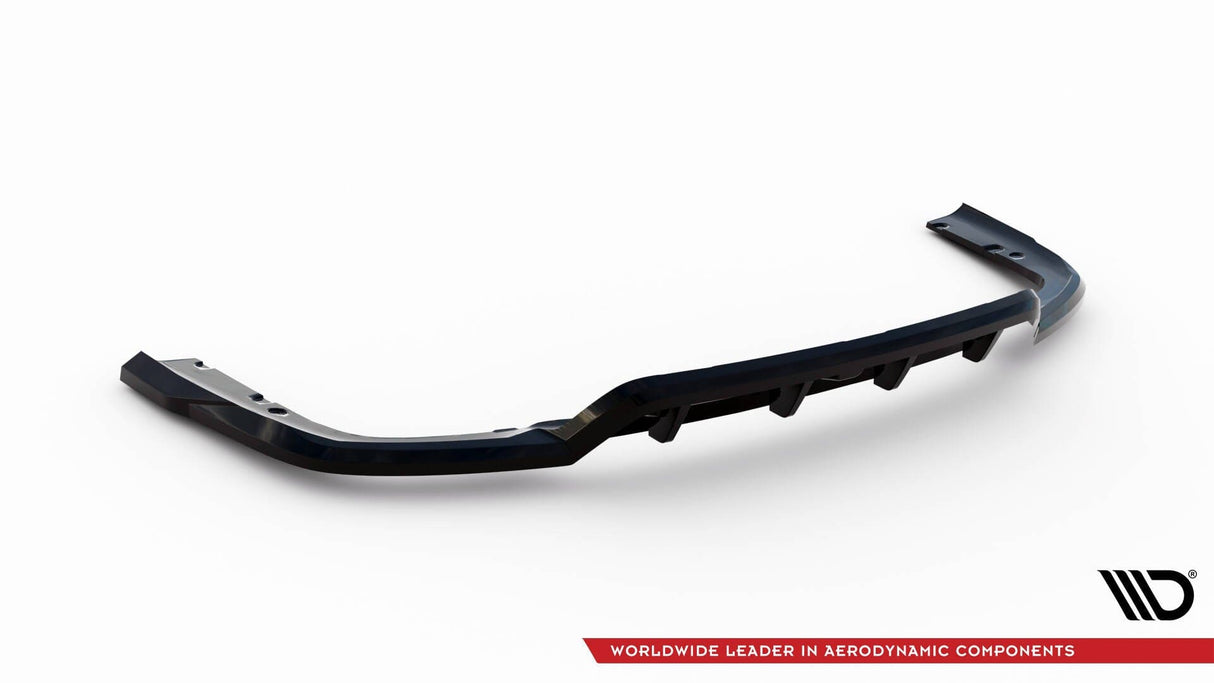 Maxton Design Central Rear Splitter (With Vertical Bars) V.1 BMW X6 M-Pack G06 Facelift