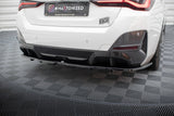 Maxton Design Central Rear Splitter (With Vertical Bars) V.1 BMW I4 M-Pack G26