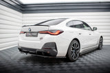 Maxton Design Central Rear Splitter (With Vertical Bars) V.1 BMW I4 M-Pack G26