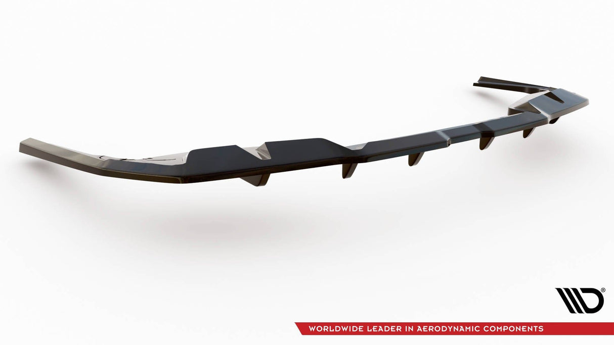 Maxton Design Central Rear Splitter (With Vertical Bars) V.1 BMW I4 M-Pack G26