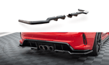 Maxton Design Central Rear Splitter (With Vertical Bars) V.1 Honda Civic Type-R Mk 11