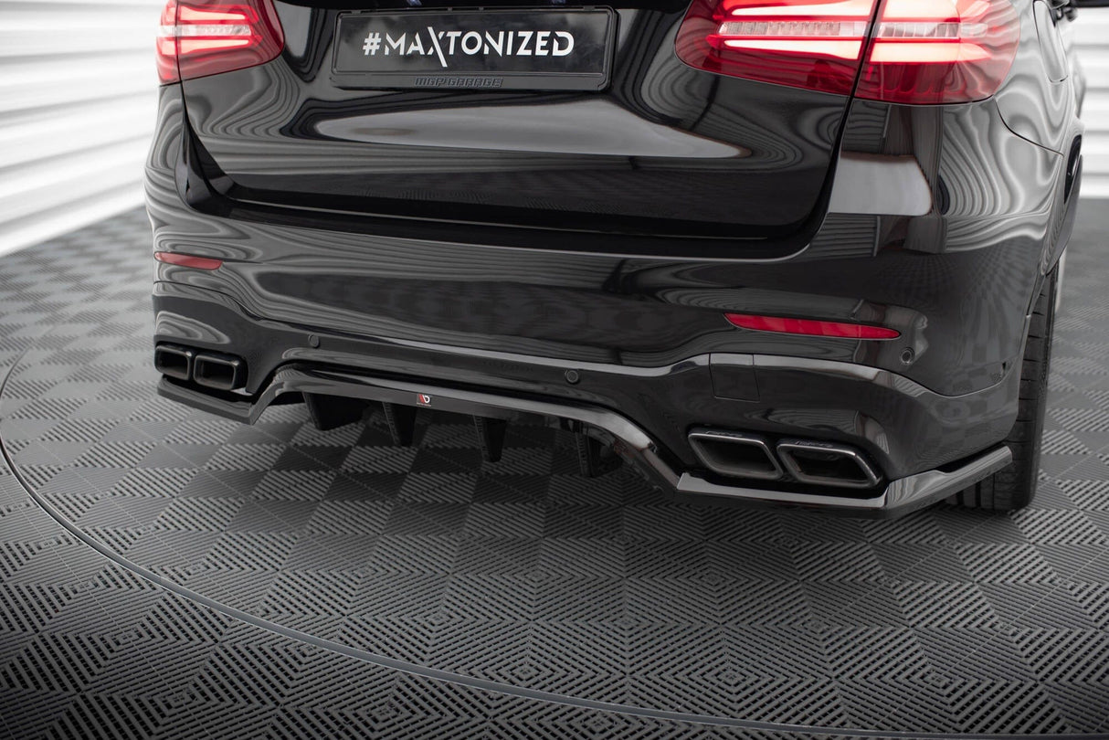 Maxton Design Central Rear Splitter (With Vertical Bars) V.1 Mercedes-AMG GLC 63 SUV X253