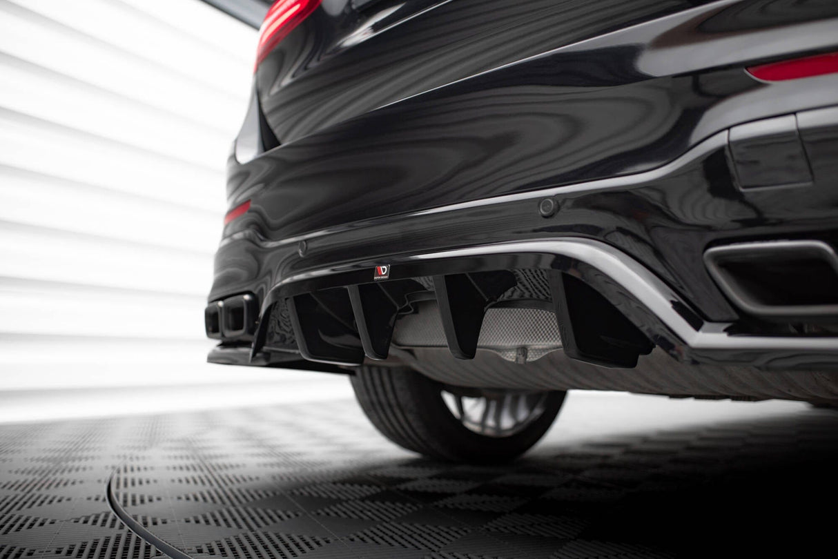 Maxton Design Central Rear Splitter (With Vertical Bars) V.1 Mercedes-AMG GLC 63 SUV X253