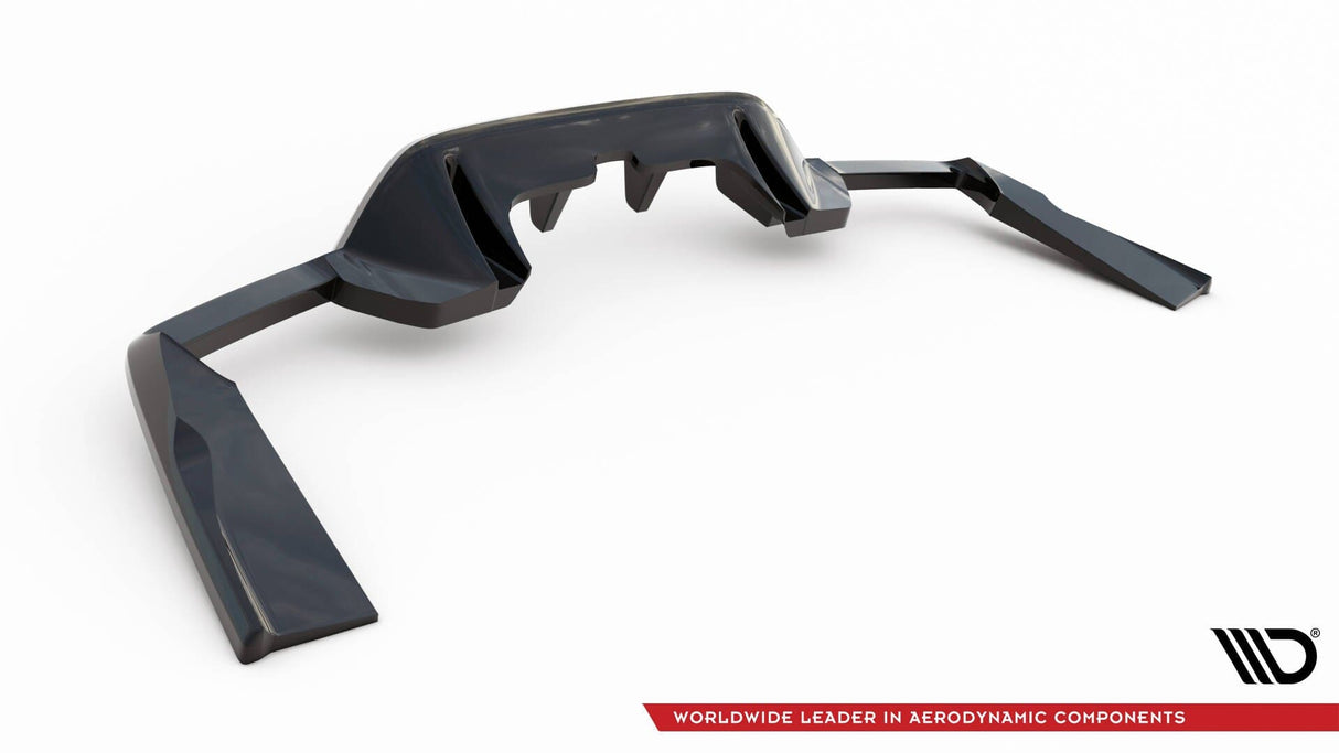 Maxton Design Central Rear Splitter (With Vertical Bars) V.1 Mercedes-AMG GLC 63 SUV X253