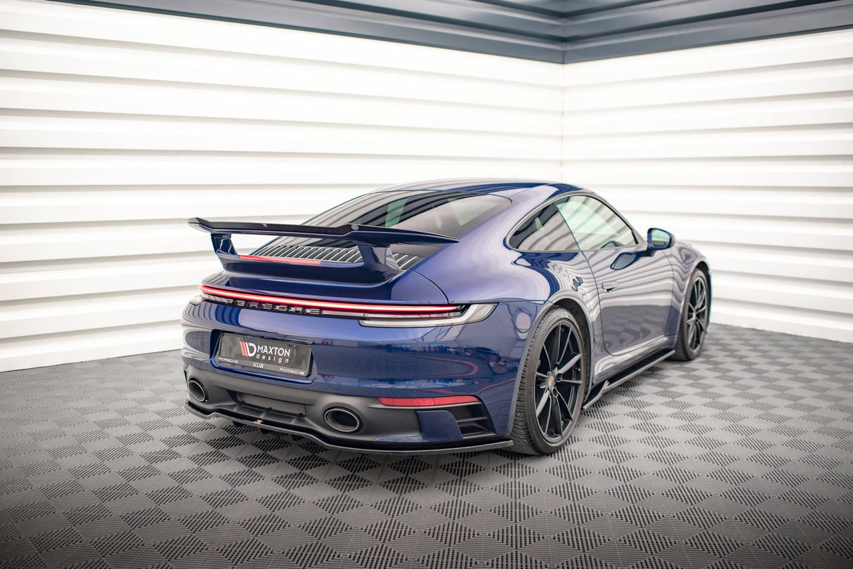 Maxton Design Central Rear Splitter (With Vertical Bars) V.1 Porsche 911 Carrera Aero 992 / Carrera GTS 992