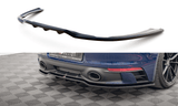 Maxton Design Central Rear Splitter (With Vertical Bars) V.1 Porsche 911 Carrera Aero 992 / Carrera GTS 992